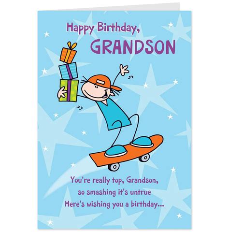 Free Printable Birthday Cards For Grandson Freeprintabletmcom