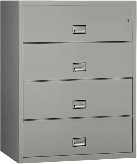 While fireproof file cabinets cost more than regular ones, they can give you added peace of mind. Phoenix Lateral 44 inch 4-Drawer Fireproof File Cabinet