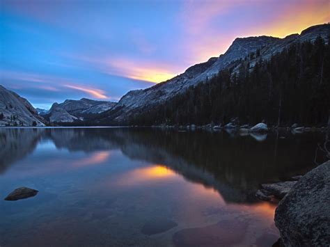 Mountain Lake Hdr Lakeside Scenery Hd Wallpapers Preview