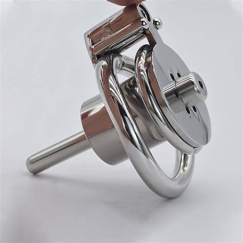 Negative Cock Cage With Inverted Unremovable Cylinder Plug Hard Core Chastity Devices Bdsm