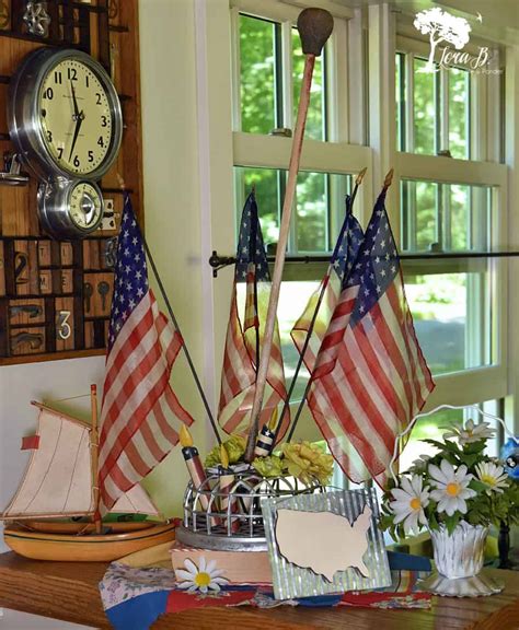 Get Patriotic Home Decor Ideas With A Vintage Inspired Touch Flag