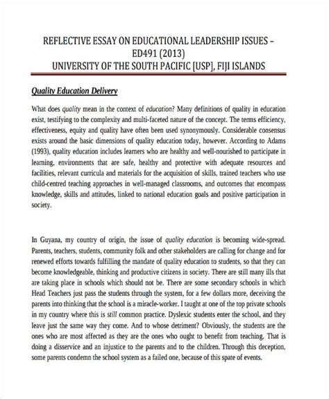 20 Reflective Essay Examples And Samples Pdf Examples