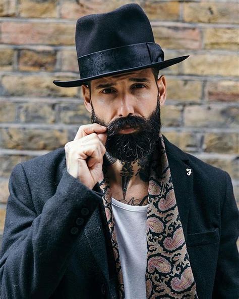 Hats For Men In 40s Hipster Mens Fashion Beard Styles For Men Mens
