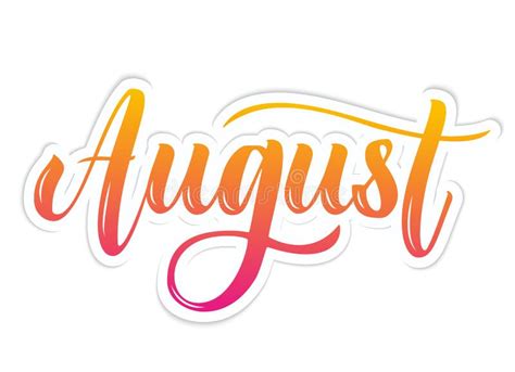 Month August Svg