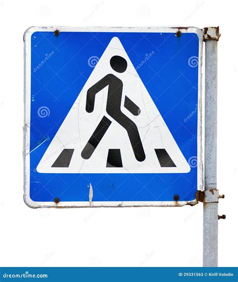 Crosswalk Sign Stock Image Image Of Objects Isolated 29331563