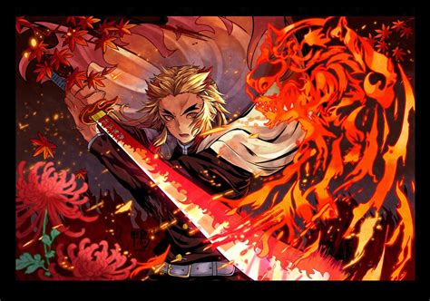 Save And Follow Kyojuro Rengoku Flame Hashira Demon Slayer