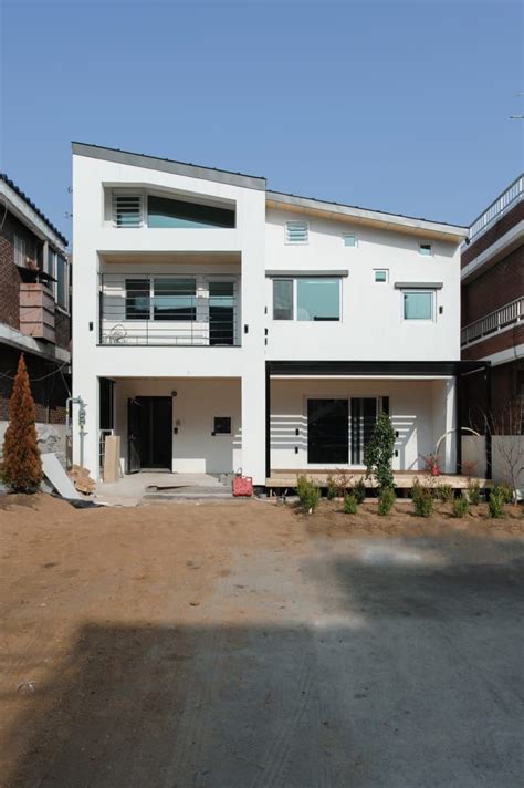 황금동주택 Hwanggeumdong House 모던스타일 주택 By 위빌 모던 건축 디자인 집 건축