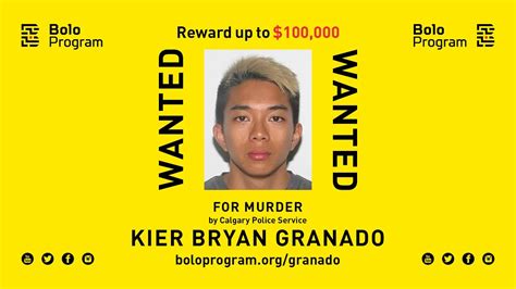 Kier Bryan Granado Wanted For Murder Reward Up To 100000 Youtube