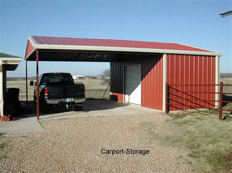 Storage Shed With Carport Quality Metal Buildings Awnings And