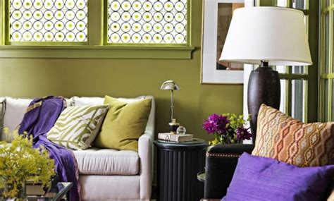 42 Awesome Living Room Green And Purple Interior Color Ideas Homishome