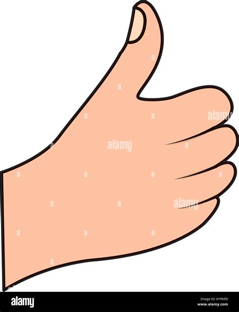 Hand Thumb Up Like Finger Gesture Stock Vector Image And Art Alamy