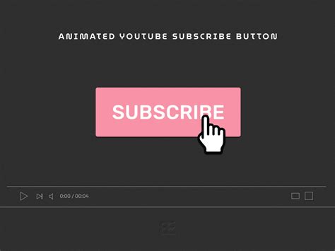 Animated Video Overlay Subscribe Reminder Pink Youtube Subscribe Button