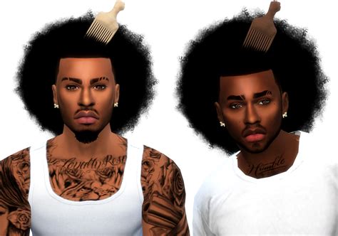 Jarome Fro Sims 4 Cc Custom Content Black Male Hairstyle Black Simmer African American