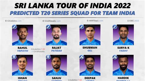 India Vs Sri Lanka 2023 Strongest Predicted T20 Series Squad For Team