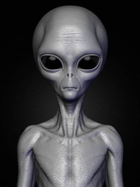 Realistic Alien 8 Sculpt 3d Model Max C4d Obj 3ds Fbx Lwo Stl By