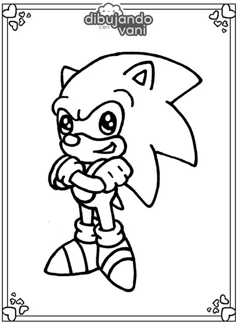 Dibujos De Sonic Para Imprimir Y Colorear Dibujando Con Vani
