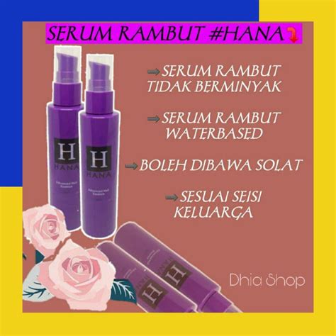 Hairnownow is an authentic and trusted hair growth serum for both male and females with bald spots, alopecia, receding hair line, thin hair, and any hair growth is needed. SERUM RAMBUT HANA HAIR SERUM ESSENCE RAWAT LEMBUTKAN ...