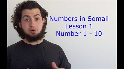 Somali Numbers 1 10 Youtube