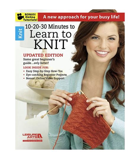 10 20 30 Minutes To Learn To Knit Book Joann Knitting Knitting Instructions Diy Knitting