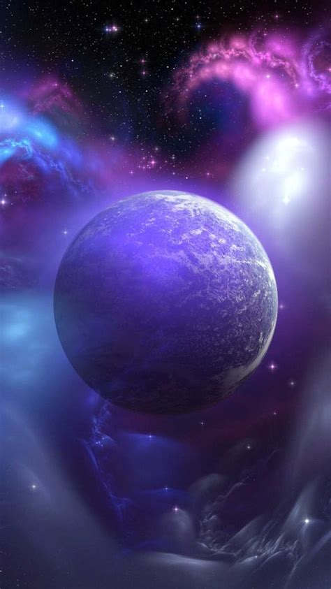 Purple Planet Outer Space Wallpaper Planets Wallpaper Of Wallpaper