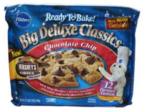 Milkfat and nonfat milk, sweet cream buttermilk, chocolate chip cookie dough (wheat flour, sugar, brown sugar, butter cream, salt, water, soybean oil. Pillsbury Chocolate Chip Big Deluxe Classics - The ...