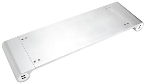 Totalflux Designer Brushed Aluminum Space Bar Usb Port Desk Organizer