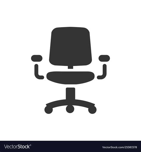 Office Chair Icon Royalty Free Vector Image Vectorstock