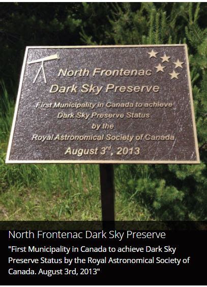 North Frontenac Astronomy Park Township Of North Frontenac