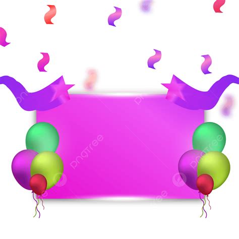 Gambar Bingkai Perayaan Bahagia Balon Selamat Kerangka Png Dan