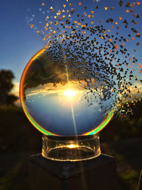 Lens Ball Photography Glass Ball Dispersion Refraction Reflection