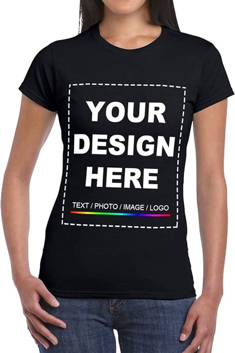 Buy Custom T Shirt For Women Slim Fit Shirts Design Your Own 2 Sided