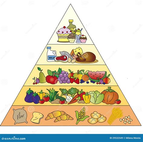 Pyramide Alimentaire Illustration Stock Illustration Du Concept 29532549