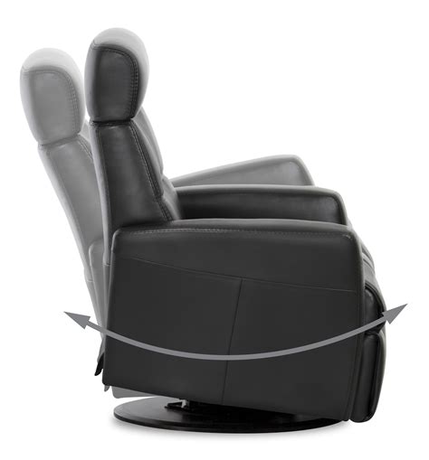 Img Norway Divani Compact Size Manual Recliner With Swivel Glide And