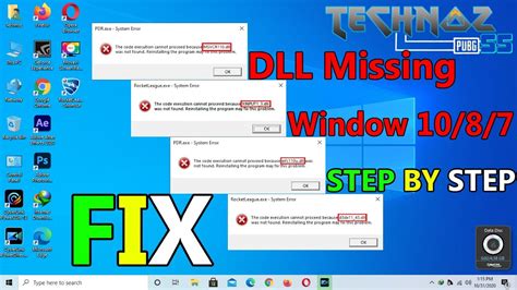 how to fix missing dll file error in windows 10