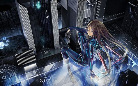 Guns Futuristic Cyborgs Girls With Guns Science Fiction Redjuice Anime