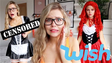 Trying On Halloween Costumes From Wish Youtube