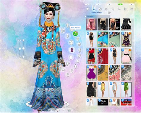 Traditional Ancient Chinese Female Costume Set Ts4 P2 Sims4 Clove
