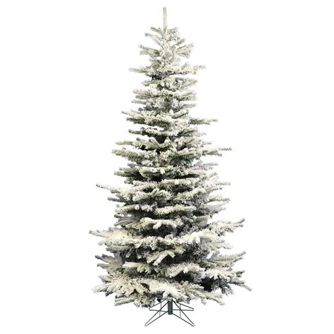5ft Prelit Slim Christmas Tree Heavy Flocked
