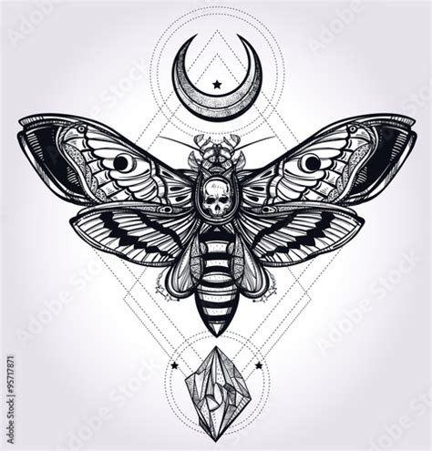Blackwork Moth Tattoo By Dan Lenny Urban Ink Romford Uk Rtattoos