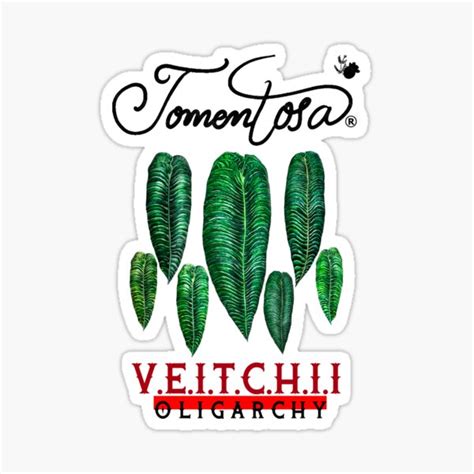 Veitchii Anthurium Oligarchy Sticker For Sale By Tomentosaid Redbubble