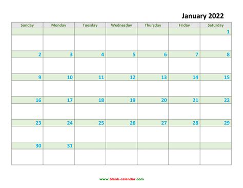 2022 Colorful Calendar Printable Yearly Calendar 12 Months Etsy 2022