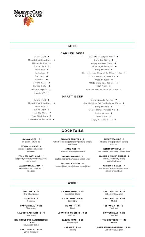 46th Hole Bar & Grill | Majestic Oaks Golf Club