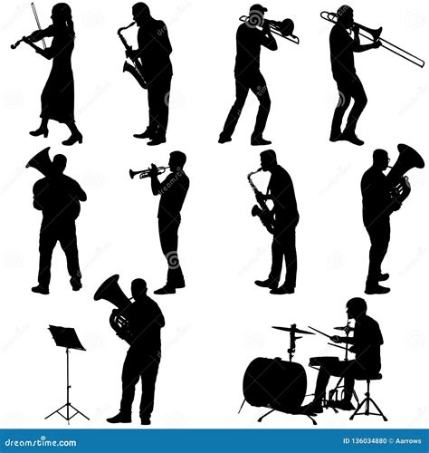 Man Playing Tuba Vector Illustration Sketch Doodle Hand Drawn With