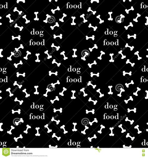 Seamless Pattern With Bone For Dog Vector Stock Vector Illustration