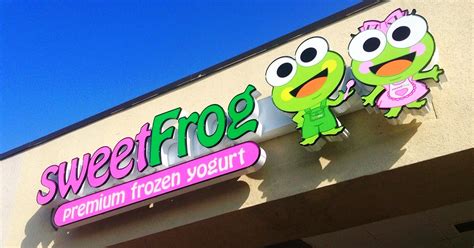 Sweet Frog Frozen Yogurt Shop Store Logo Sign Ice Cream P Flickr