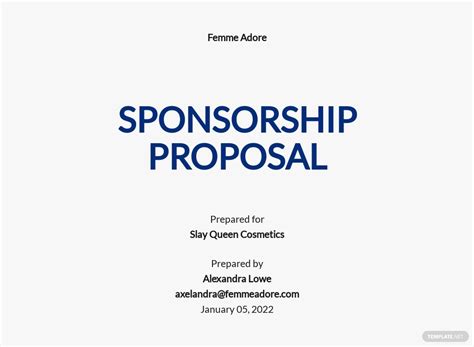 33 Free Sponsorship Proposal Templates Edit And Download