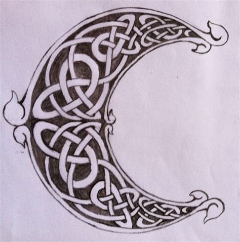 Celtic Knot Moon And Star