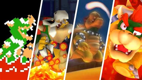 Evolution Of Bowser Dying In Lava YouTube