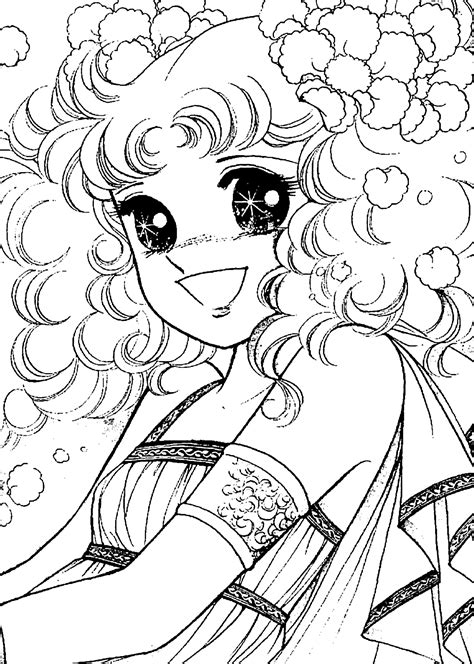 Candy Candy Anime Coloring Pages For Kids Printable Free Manga