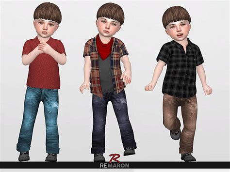 Denim Pants For Toddler 02 By Remaron At Tsr Sims 4 Updates